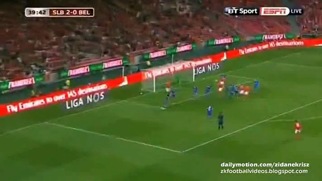 3-0 Jonas Second Goal | SL Benfica v. Belenenses - 11.09.2015 HD