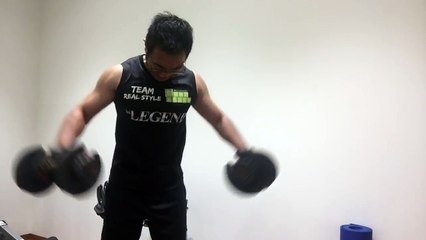 ガチ肩トレ動画【ビーレジェンド鍵谷TV】痛ぁ～い（涙）ダンベルサイドレイズ