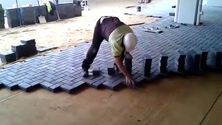 How to pave fast( 100 bricks in 73 seconds)