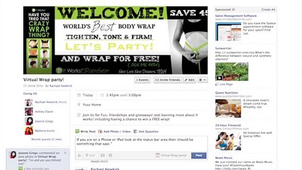 It works! Online Wrap Parties