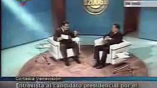 Chávez entrevistado en Venevision