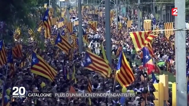 Catalogne : plus de 1,5 million d'indépendantistes dans les rues de Barcelone