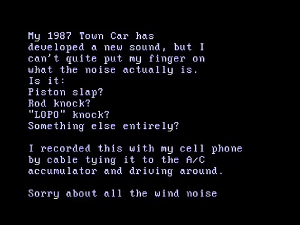 My Ford 302ci/5.0 with an ugly noise