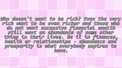 Making Abundance And Prosperity Simple