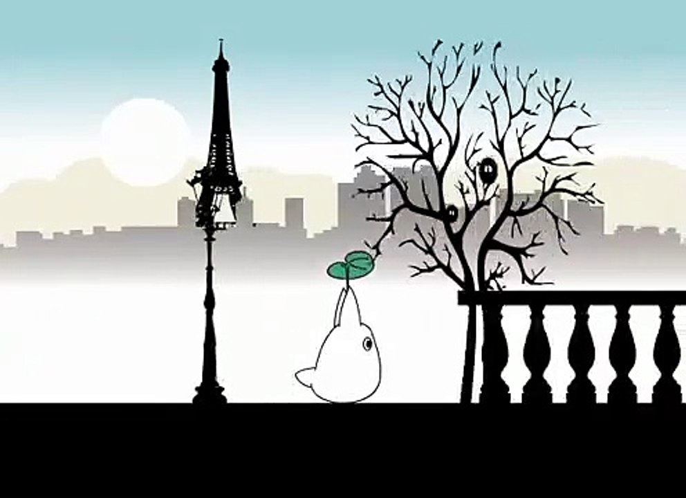 Animation Flash - Chibi Totoro à Paris  となりのトトロ