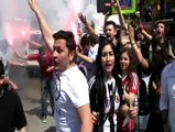 Beşiktaş'a Eskişehir'de coşkulu karşılama