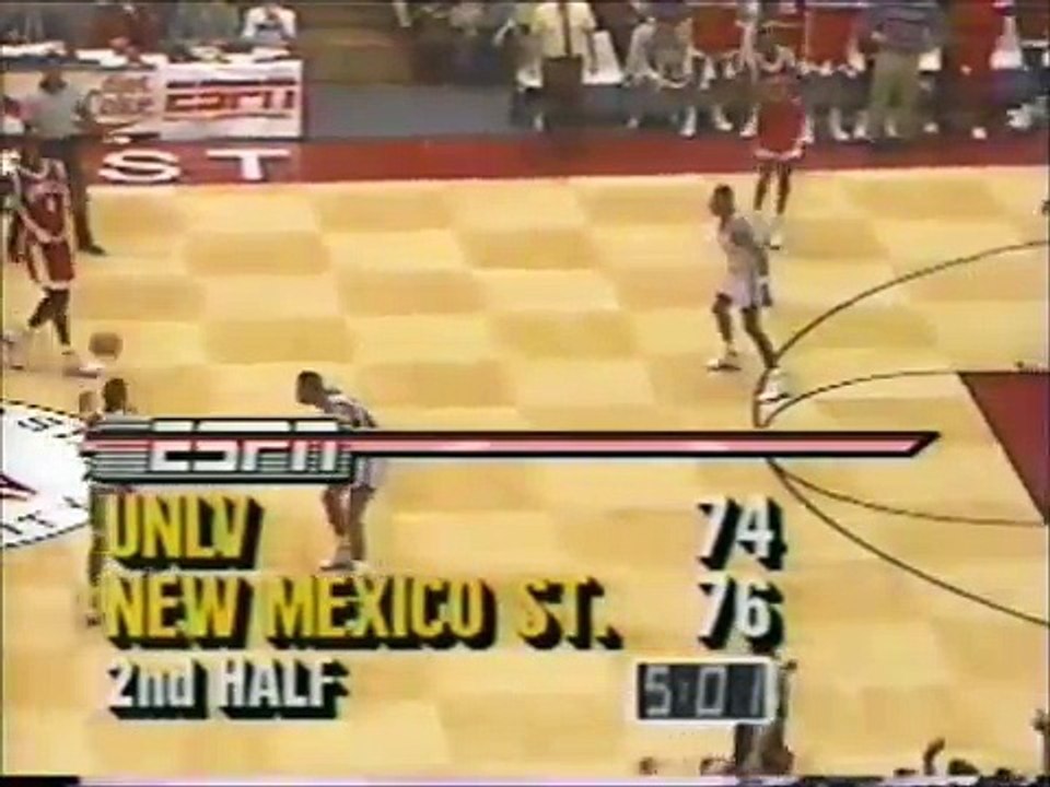 #7 UNLV @ New Mexico State - 1990 - ESPN Big Monday Part 6