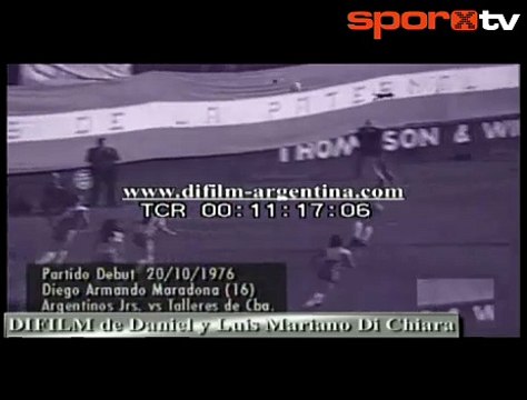Diego Maradona ilk kez futbol sahnesinde, 1976, Argentinos Juniors!