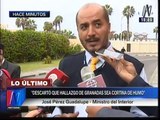 Pérez Guadalupe negó que granadas sean 