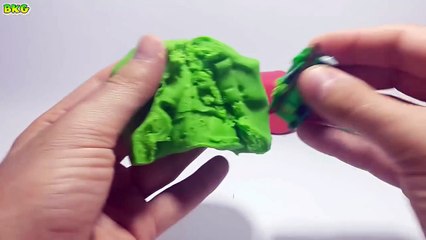 Play Doh Colorful Roll Surprise Eggs Shopkins Mickey Mouse Spiderman Ben 10 Thomas Hello Kitty