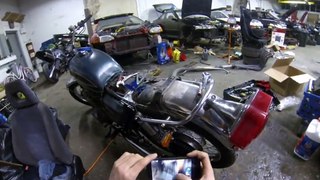 '75 Honda CB550 Cafe Racer Build Pt. 3 - Blinkers and Tail Light removal