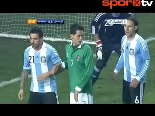 İki şık gol vardı, topuk Rojas'tan, vole Agüero'dan! | Arjantin 1-1 Bolivya