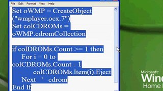 Open peoples CDrom computer hack (Code in Description)