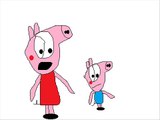 Peppa Pig And George Pig Tells Stickman To Go To The Bathroom