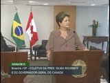 Dilma recebe governador-geral do Canadá para discutir programa Ciência Sem Fronteiras