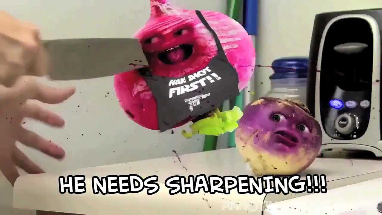 Annoying Orange   No More Mr  Knife Guy Song Parody