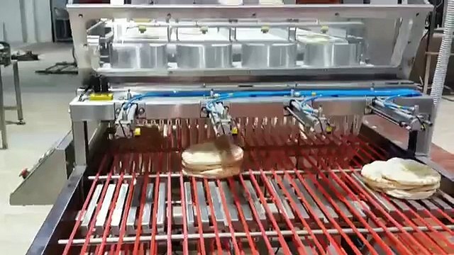 Pita arabic lebanese bread stacking counting machine