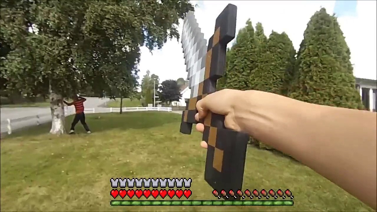 Minecraft In Real Life Part 1- PVP