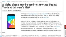 A Meizu phone may be used to showcase Ubuntu Touch at this year's MWC