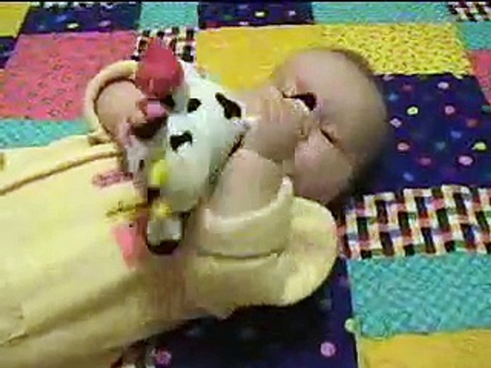 Baby Elaine Rolls Over