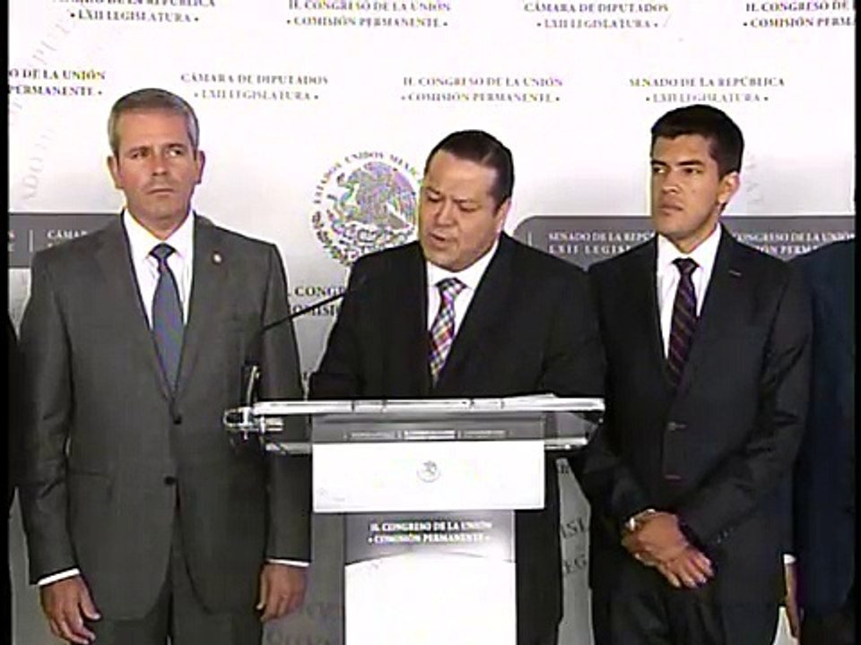 Sen. Fernando Herrera encabezó conferencia de prensa sobre fuga de "El Chapo" Guzmán