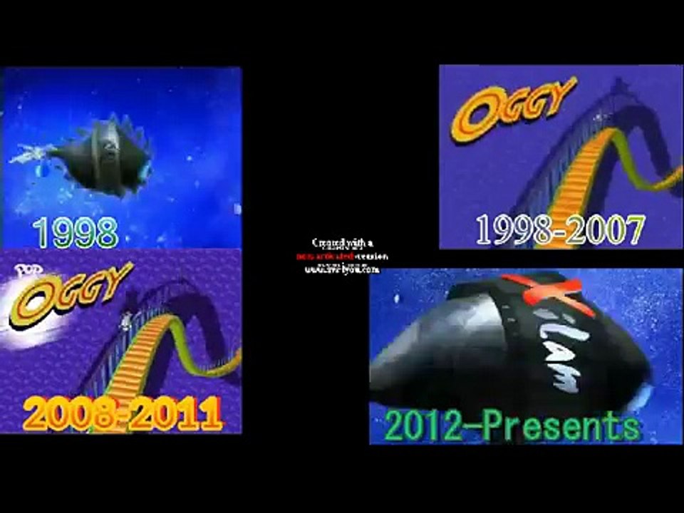 Oggy And The Cockroaches Theme song animation through the years 1998-Presents