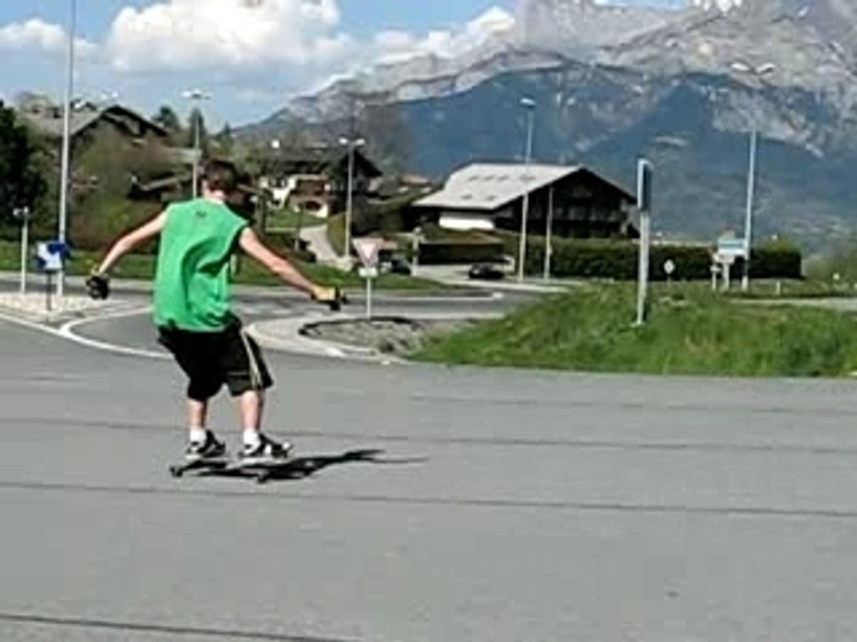 premiere mini descente en freebord