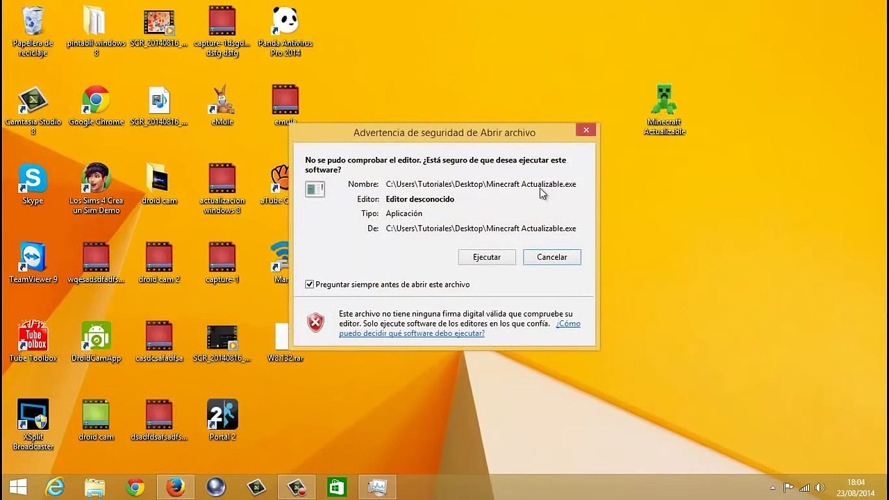 WINDOWS 8 y 8.1: MINECRAFT LAUNCHER FENIX [TODAS LAS VERSIONES, 1.7, 1.8 Y SNAPSHOTS]
