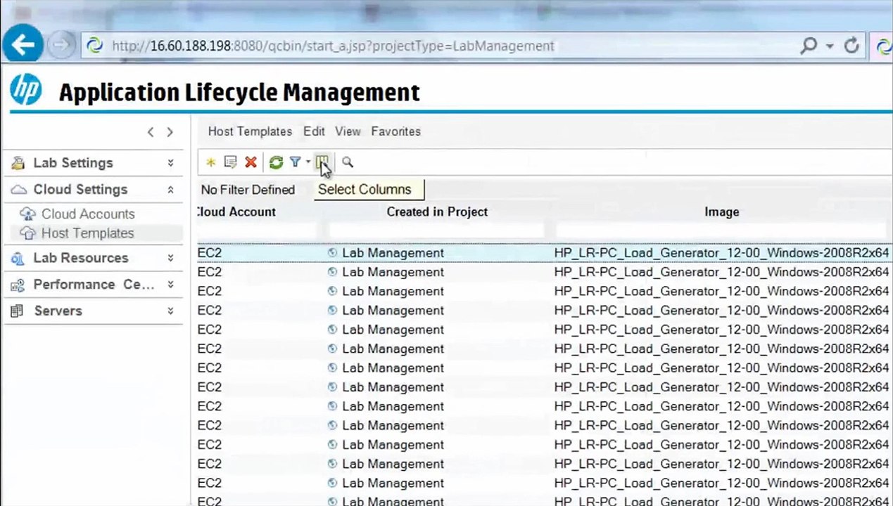 HP Performance Center Cloud Testing (Amazon)
