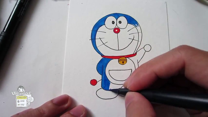 How to draw Doraemon ドラえもん