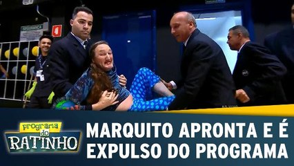 Marquito apronta e é expulso do programa