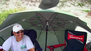Primitive Beach Camping at Padre Island National Seashore, Texas