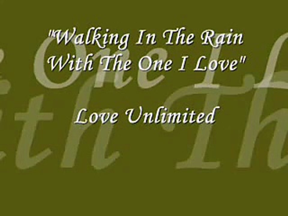 Walking In The Rain With The One I Love - B.Vitolio