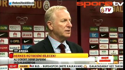 Ali Dürüst: "G.Saray'ın neler yapabileceğini gösterdik"