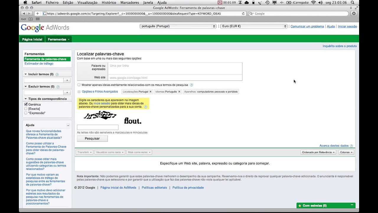 Encontrar palavras-chave e nichos de mercado para rentabilizar com Google Adsense