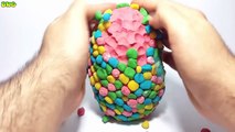 Giant Play Doh Dippin Dots Surprise Egg Frozen Mickey Mouse Spiderman Masha And Bear