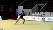 RUT CASTILLO FINAL MAZAS O CLAVAS PREPANAMERICANO DE GIMNASIA RITMICA 2014