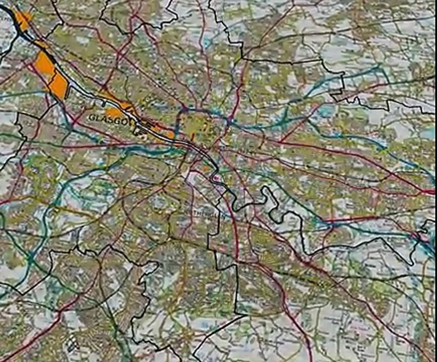 3D subsurface geological model, Clyde Gateway, Glasgow