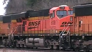 BNSF Powder River Coal trains!West Jefferson, AL (Steam Plant).