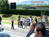Trabzonsporlular'dan Aziz Yıldırım pankartı