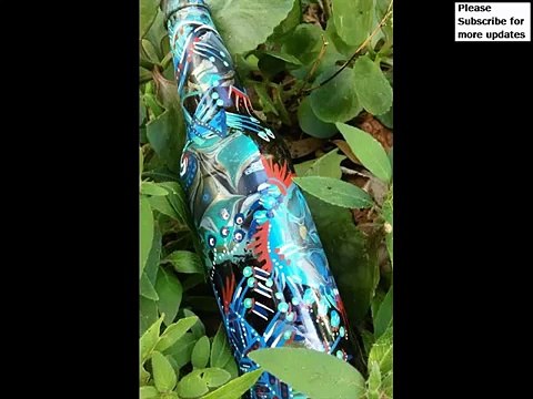 Painted Glass Bottle Art | Home Decration Picture Ideas