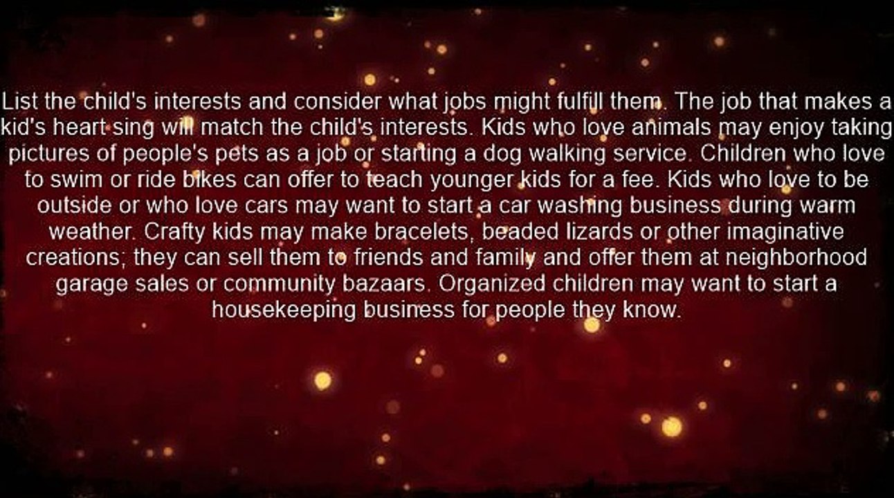 Jobs For Kids Ages 10 To 12