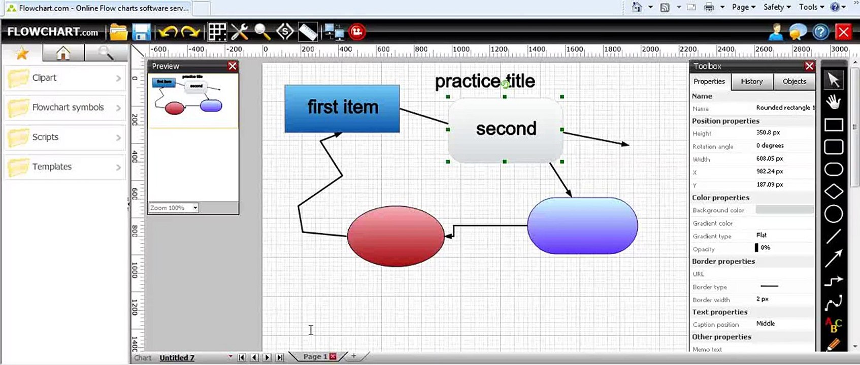 Looking at flowchart.com part 2