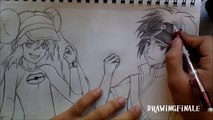 Pokemon Black and White 2: Drawing The Male and Female Protagonists, Mei and Kyouhei