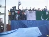 Protesters waved Pakistani flag after Eid‬ al-Fitr prayers Indian Army Terrorism In Kashmir