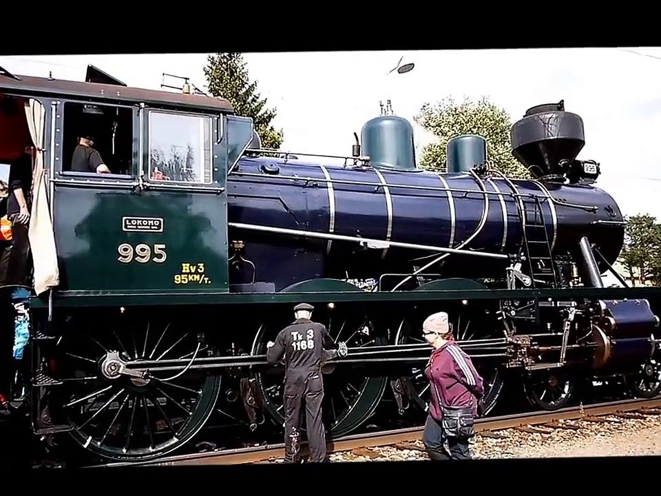 Höyryveturi Kajaanin asemalla 17.8.2013