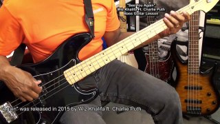 SEE YOU AGAIN Wiz Khalifa Charlie Puth Bass Guitar Lesson EricBlackmonMusicHD