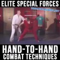 Elite special forces hand-to-hand combat techniques