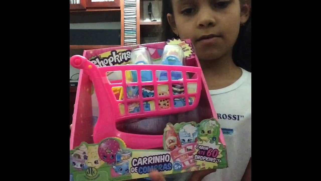 Abrindo o Carrinho De Compras "Shopkins"