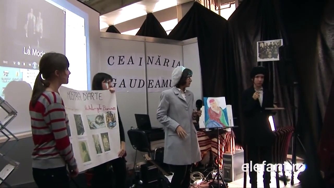 ilastrocche, mini scenete cu personaje italiene celebre, curs de bucătărie italiană, scurtă incursiune în moda italiană   participă elevii Liceului „Dante Alighieri" din Bucureşti, 1